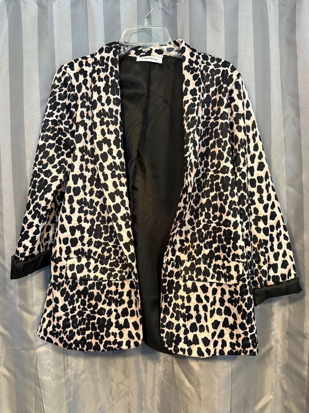 Angashion Leopard Print Blazer